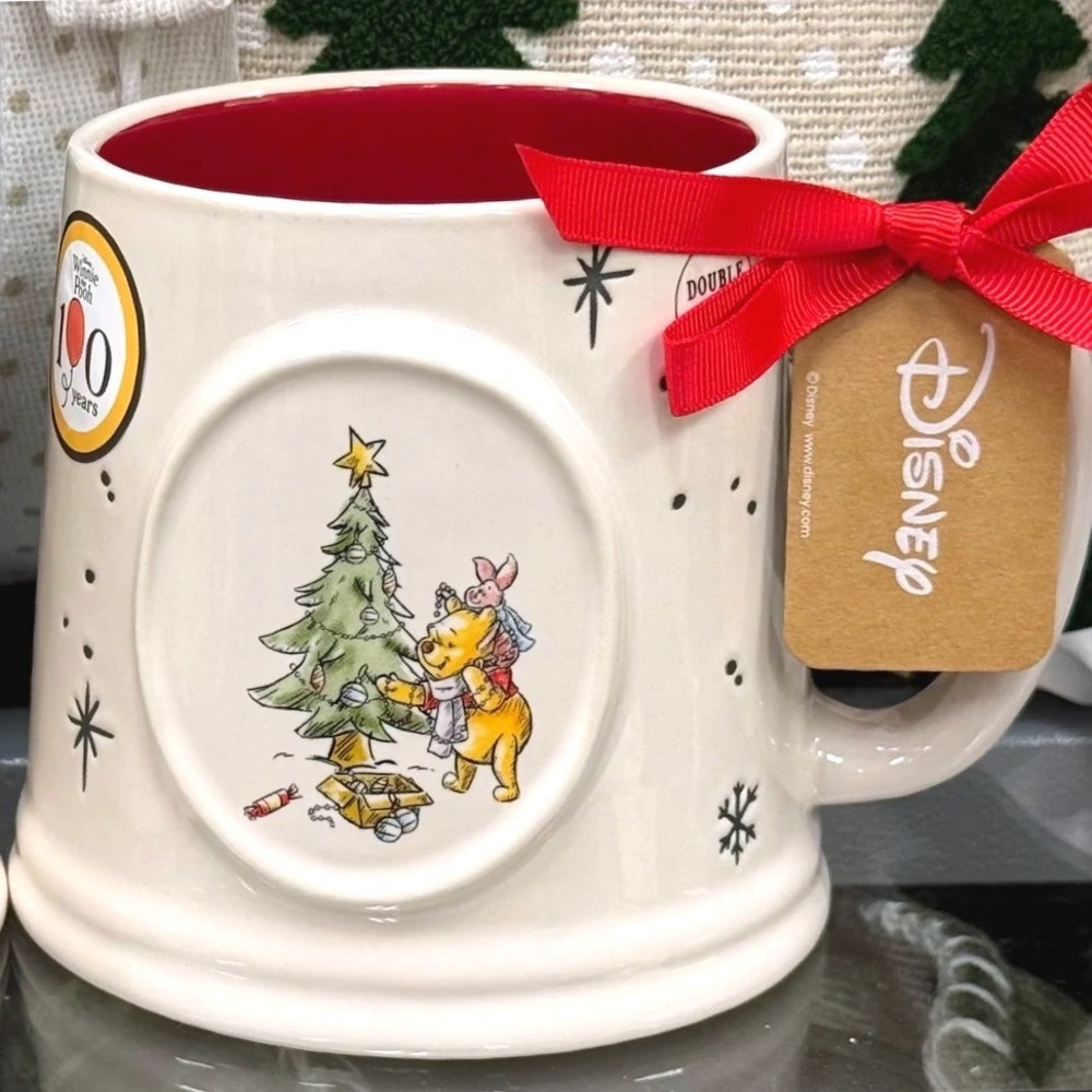 Rae Dunn x Disney Winnie the Pooh Large Holiday Mug NWT